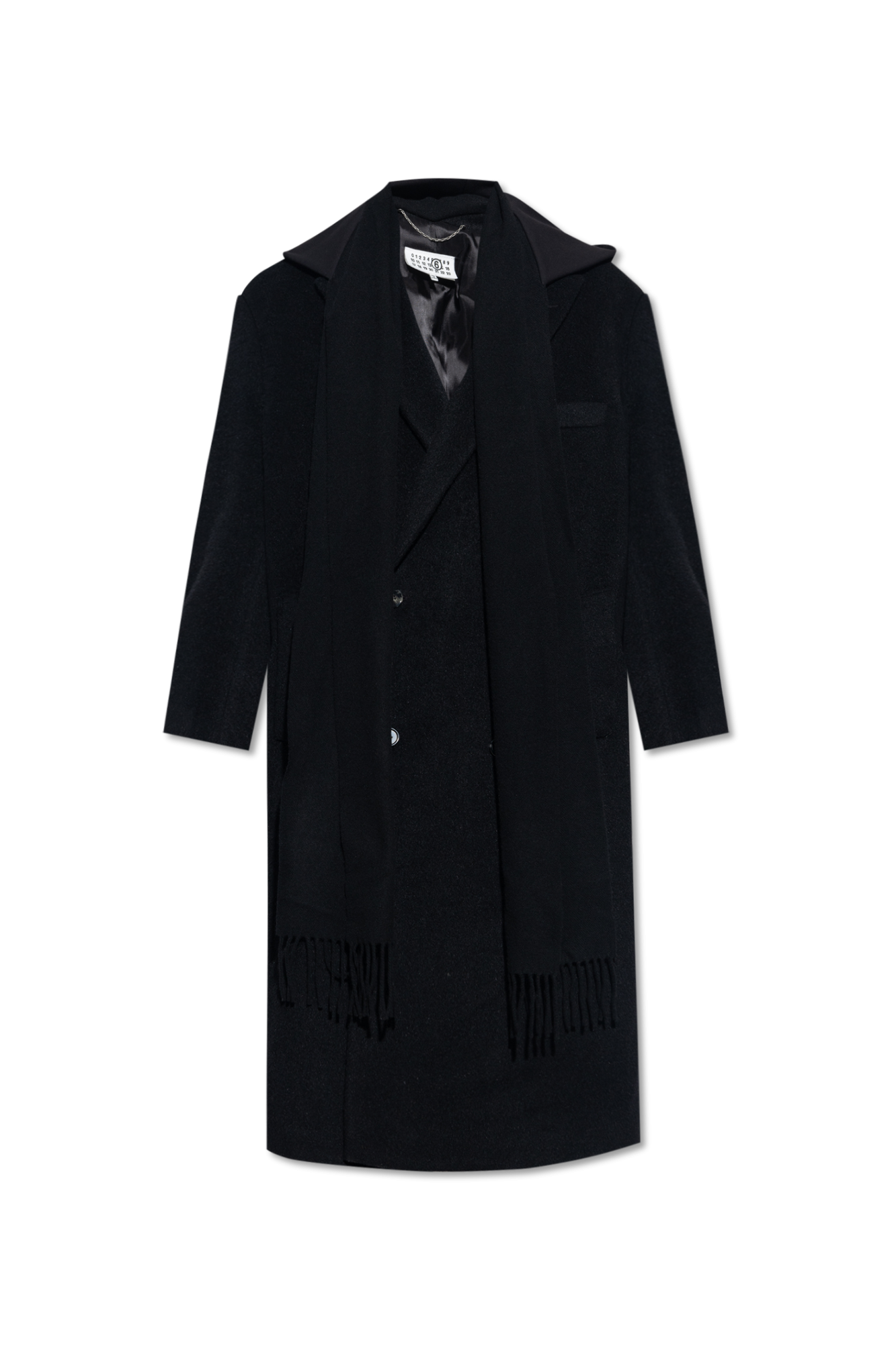 【関税&送料込】Mm6 Maison Margiela Black Wool And Acrylic M エムエムシックス メゾン マルジェラ MM6 Maison Margiela SMALL
